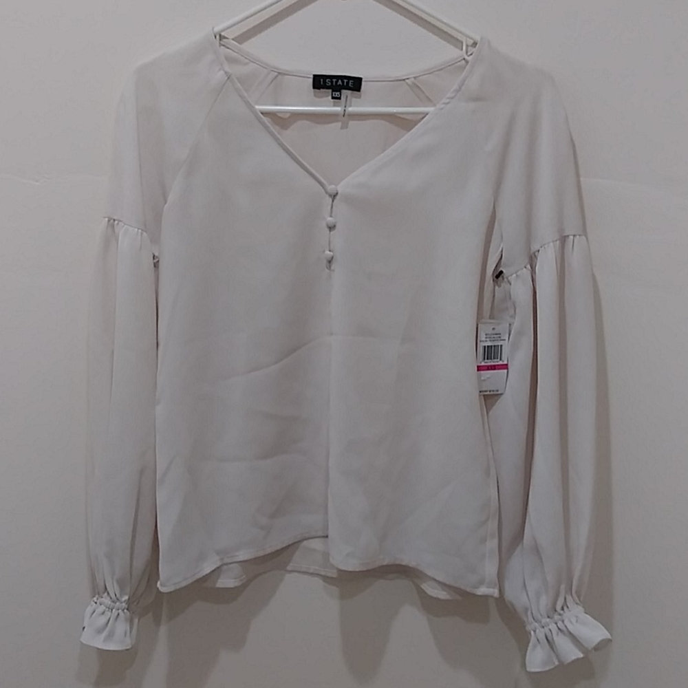 1. STATE Long Sleeved Retro Bloom Top